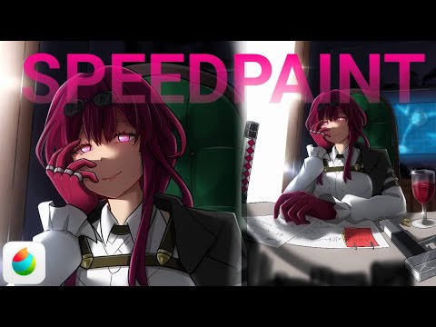 [SPEEDPAINT] Kafka - Honkai Star Rail (MEDIBANG PAINT)