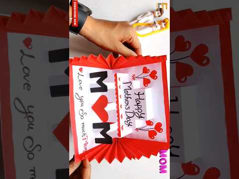 Mother's day pop up card 2024 / Mother's day card making ideas #shorts #shortsvideo