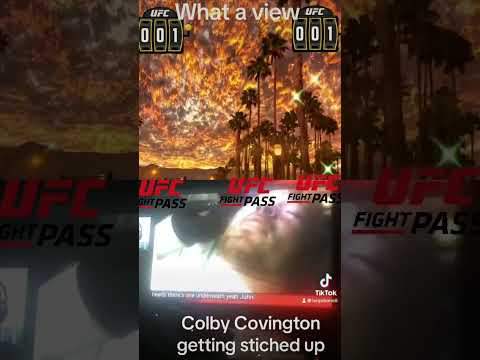 UFC Colby Covington getting stitches amazing view #ufc #scenery #fyp #mma #fighter #lol#shorts