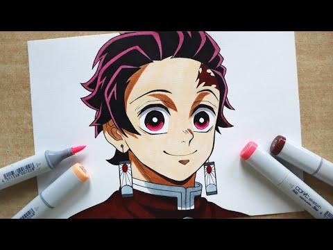 How to Draw Tanjiro - Step By Step Tutorial | Demon Slayer