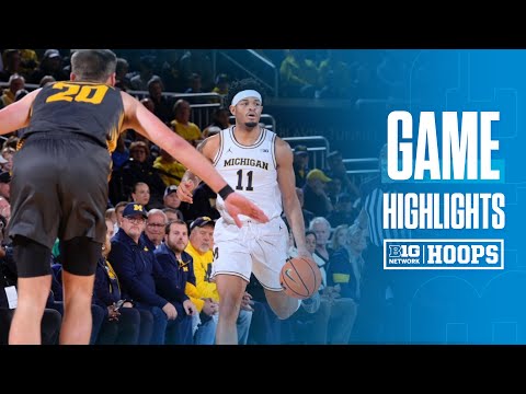 Iowa at Michigan | Highlights | Big Ten Basketball | 12/07/2024