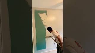 How to paint a wall fast