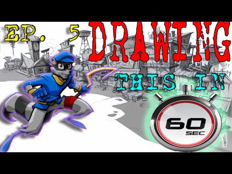 How I Draw Sly Cooper in 60 Seconds