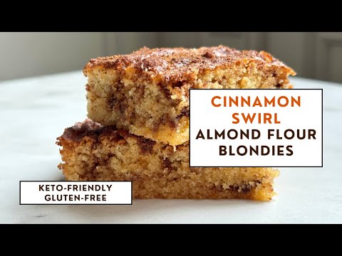 Crazy Easy Cinnamon Swirl Gluten-free Blondies Recipe You Need NOW!