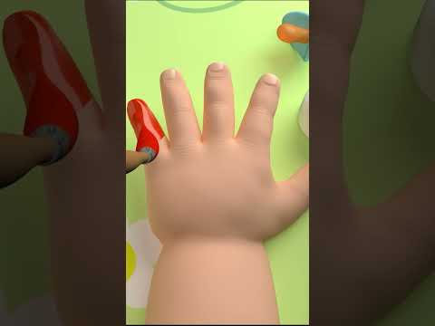 Beauty Salon Color Song - #nurseryrhymes #fingerfamily #kidssongs #Shorts