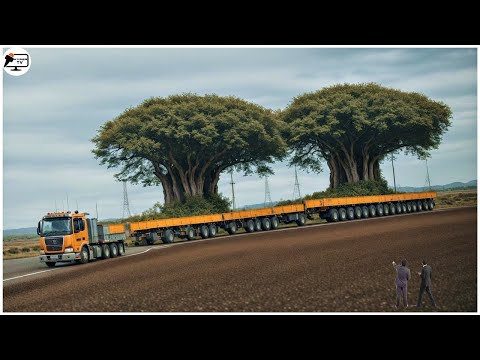 Gigantic Machinery Transportation: World's Largest Crane Lifts and Industrial Heavy Loads in Action