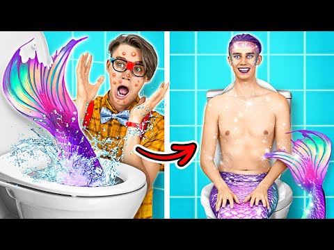 🌟 Nerd Wished to Become a Mermaid! Best Makeover Hacks & Gadgets by La La Life Emoji