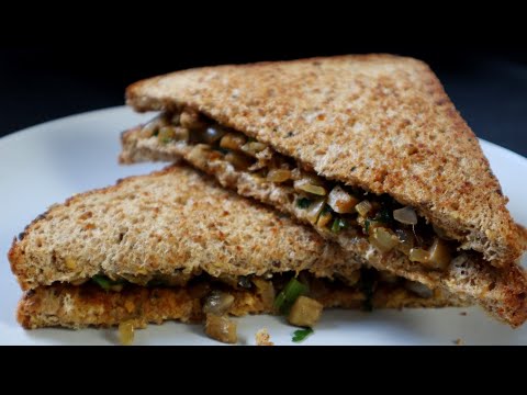 UNDER 15 MINS BREAKFAST recipe || Kids lunch box recipe || Mushroom sandwich #Diabeticrecipes