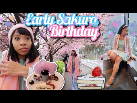 Early Bloom Cherry Blossoms x Sakura Food Tour x scary threats x My Birthday! |Japan Vlog