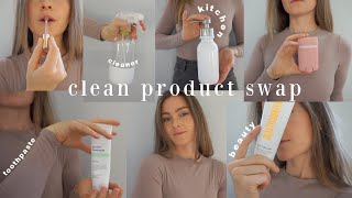 NON-TOXIC + CLEAN PRODUCT SWAPS | toothpaste, deodorant, cleaners, skincare