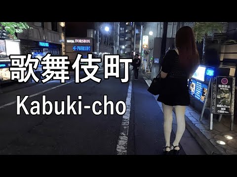 【Night walking】日本一の繁華街、歌舞伎町を散歩 Walking in KABUKI-CHO of Tokyo, busiest shopping district