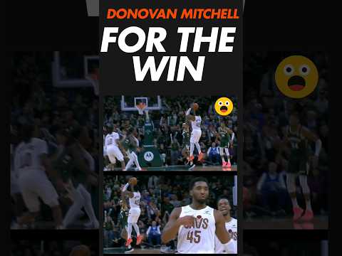 😱🕷 Clutch...Donovan Mitchell FOR THE WIN! #nba #cavs #espn #short #trending #shorts