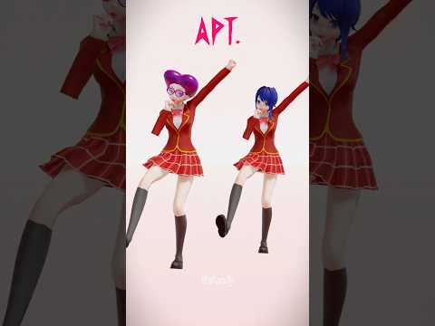 AOI & MAKI APT DANCE TREND | SAKURA School Simulator MMD #shorts #tiktok #trending