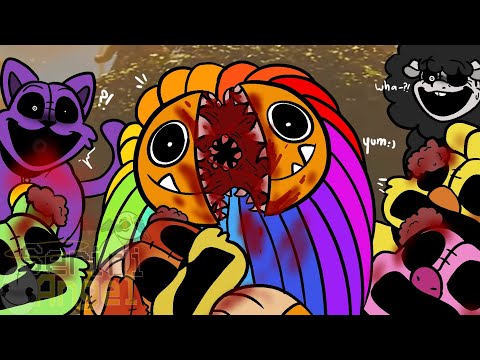 Yarnaby Eating The Smiling Critters Toys - Poppy Playtime Chapter 3,4 (AU)