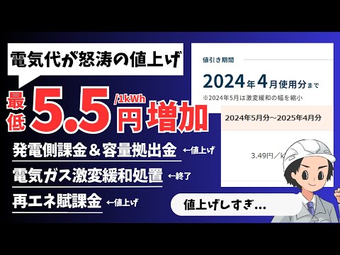 【2024年4月5月6月】電気代が大幅に値上げ！？どれくらい値上がるか計算してまとめました【節電方法も４つ紹介】