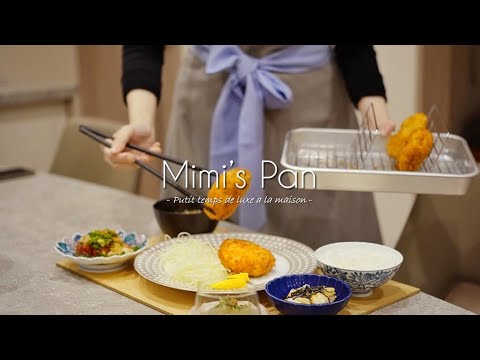 Shrimp cutlet and tartar sauce | Japanese couple's dinner | Japanese cuisine | Tokyo cafe | Cooking