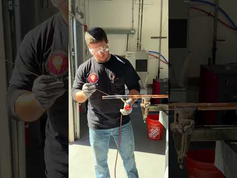 Students brazing in at Electrical and HVAC/R Training Center.