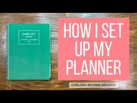 How I Setup my Planner