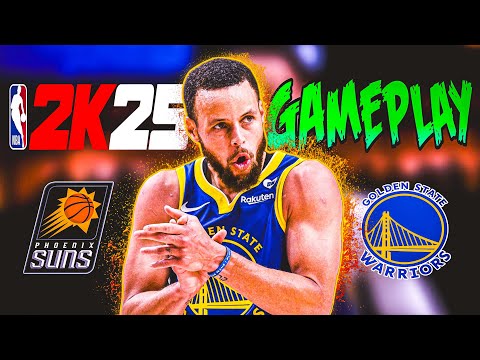 NBA 2K25 PS5 Gameplay: Warriors vs. Suns Second Half – Steph Curry vs. the Suns' Star Power!