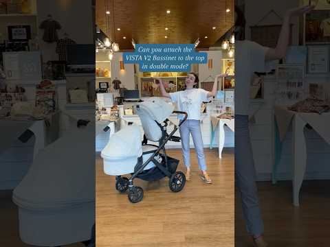 VISTA V2 with the bassinet! #shortvideo #short #shorts #babyproducts #strollers #double