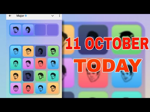 11 October Major Puzzle Durov Solve Today | Major Daily Combo | Daily Combo Major Today