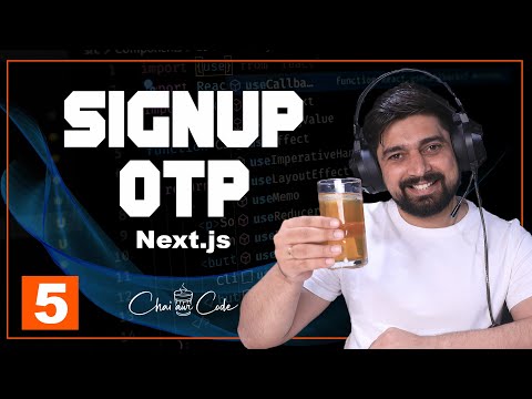 Signup user and custom OTP in NextJS