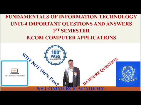 FIT IMP4 - FIT - 1ST SEMESTER - B.COM COMPUTER APPLICATIONS - O.U