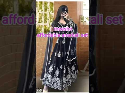 Affordable ANARKALI Suits on Meesho 🤩//anarkali suit with dupatta #shorts #viralvideo #trendwrasha