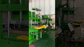 Double station rubber oil seal vulcanizing press machine working video #machine  #rubberindustry