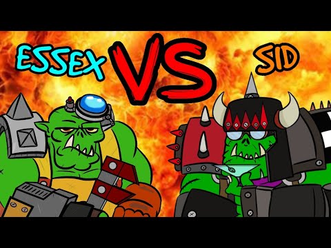 Orks vs Orks 1000 point 40k Battle Report - Da Warboss League 2024 - Round 3 - Essex vs Sid