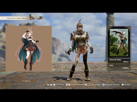 SoulCalibur 6; Nanashi Mumei (Hololive) custom character video guide by Zeno XC