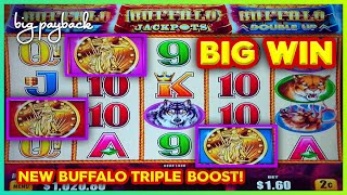 All 3 Coins → WHAT?!! Buffalo Triple Boost Slot - NEW & BIG WIN!