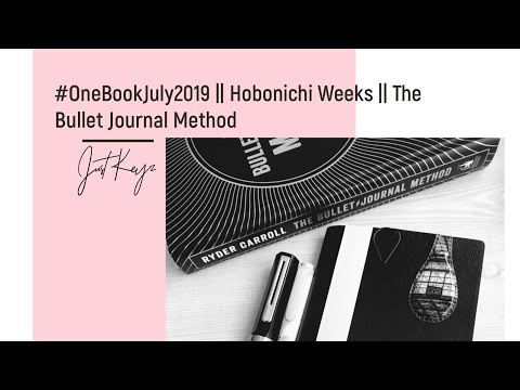 #onebookjuly2019 || Hobonichi Weeks & The Bullet Journal Method