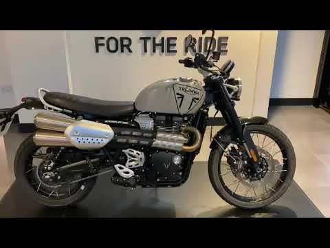 Triumph Scrambler 1200 X finished in Ash Grey