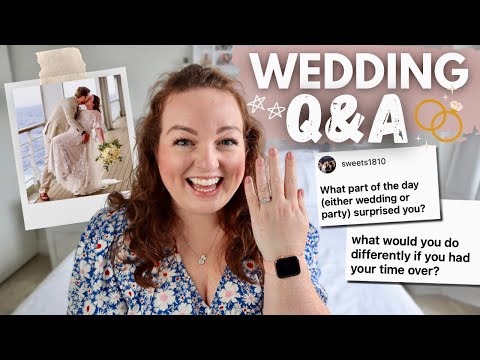 OUR WEDDING Q&A! 💒 cruise elopement at sea, how we celebrated, favourite details & best advice ❤️