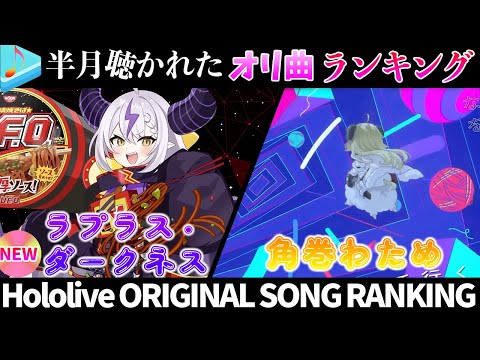 【UFO】半月で一番聴かれたオリ曲は？オリ曲ランキング 30 most viewed song in half month 2024/1/23～2024/2/6【ホロライブ】