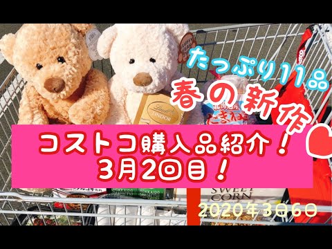 コストコ購入品紹介(2020年3月2回目)!春の新作ありのたっぷり11品