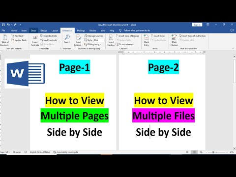 How to View Multiple Pages in MS Word | View Multiple MS Word Files Side by Side