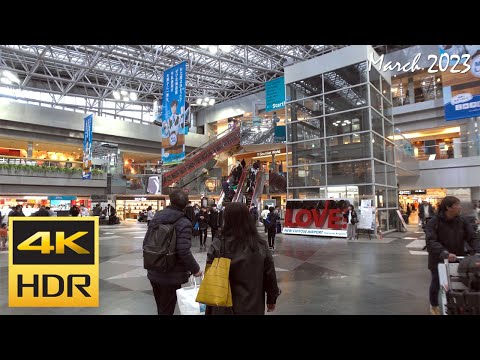 [4K HDR] 新千歳空港 2Fを散策 / Strolling around New Chitose Airport 2F (Hokkaido, Japan)