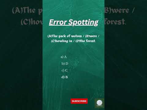 Error Spotting Asked In SSC exams| Sentence improvement #ssc #english #leanenglish #learn #language