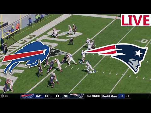 🔴LIVE 🔴Buffalo Bills VS New England Patriots/ NFL Week 18 /NFL Madden NFL 25