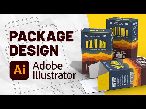 Package Design in Illustrator + Realistic 3D Mockups