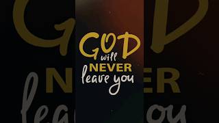 Unshakable Faith: God Will Never Leave You #MotivationMonday #FaithInGod #CommunityLove