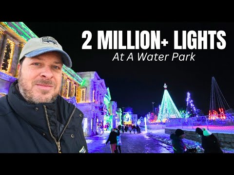 MUST SEE Christmas Lights at Mt. Olympus (Wisconsin Dells) 🎄