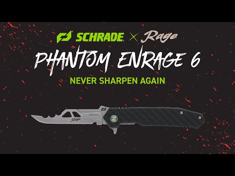 Phantom Enrage 6 is the Ideal Every Day Carry Knife| Schrade x Rage | Never Sharpen Again