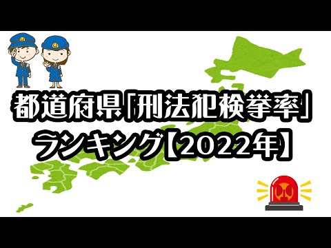 【幻冬舎ゴールドオンライン】都道府県「刑法犯検挙率」ランキング【2022年】