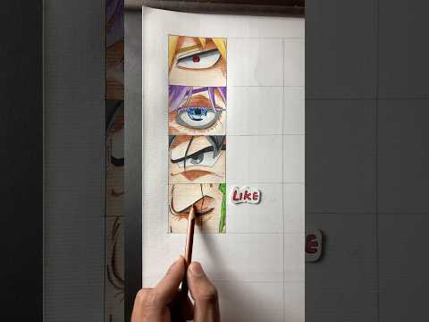 Drawing zoro eye from one piece | eyes #zoro #shorts