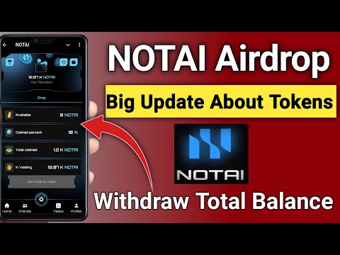 Notai airdrop new update || Notai telegram airdrop || Notai airdrop withdraw