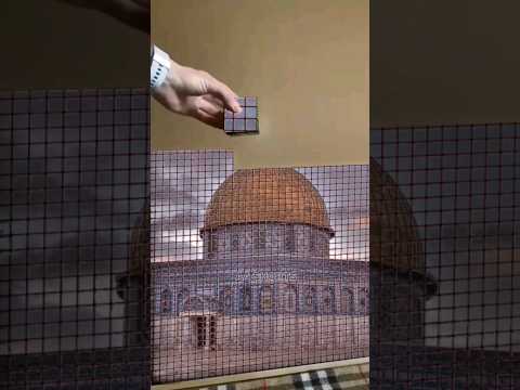 making masjid al aqsa from cubes 😲👍😍 | #shorts #masjidalaqsa #palestine