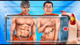 Jock vs Nerd Student in Prison!